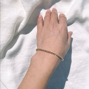 New Adjustable Gold Twisted Rope Bracelet Dainty Cuff Bangle